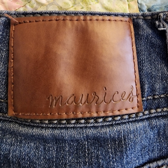 Maurices Denim Flex Jegging Skinny Jean Med Wash Distressed Premium Summer - Picture 3 of 12